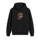 Black Hoodie with Detective Cat 'Paws on the Case' Graphic