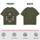 Olive T-shirt with Christmas Night Fury Dragon Festive Print