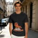 Olive T-shirt with Relaxed Cartoon Chili Pepper Wearing Sunglasses and Peppers Text