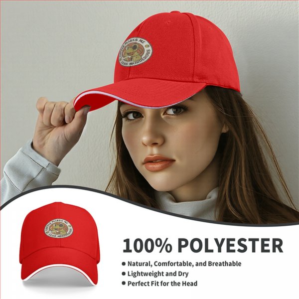Black baseball cap with coffee makes me less murderous frog graphic