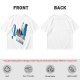 Olive Graphic T-Shirt With Futuristic Silhouette Figures Print