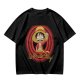 One Piece Luffy The Pirate King Graphic Olive T-Shirt