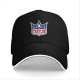 Black baseball cap with TRAYLOR crown shield logo and microphone design