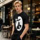 Olive Halloween Witch Silhouette Graphic Short Sleeve T-Shirt