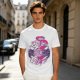 Olive Green T-Shirt With Fantasy Character Graphic Print