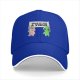 Black baseball cap with 'Humans Are A Virus' alien unicorn graphic