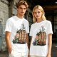 Olive T-Shirt with Charlie Brown and Snoopy at Oktoberfest Beer Barrel
