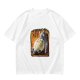 Olive green t-shirt with Totoro 'Spirits' graphic print
