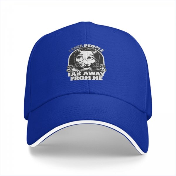 I Like People Far Away From Me Wednesday Addams Baseball Cap