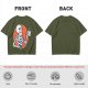 Olive Skeleton Holding Coffee Mug Graphic T-Shirt