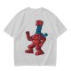 Olive Green T-Shirt with Retro Robot Graphic Print
