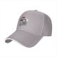 Black baseball cap with 'Deadly Serious' and whimsical skull graphic