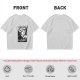 Olive T-Shirt with Retro Coffee Murder Pun Graphic