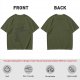 Olive Green Oversized T-Shirt With Abstract Graphic Print