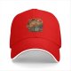 Black Baseball Cap With Vintage Dragon Taco Graphic Print