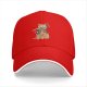Black Baseball Cap With Tattooed Samurai Cat Holding Katana