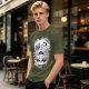 Olive T-Shirt With Raccoon and Opossum Weird Love Graphic