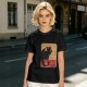 Olive t-shirt with vintage black dragon print design