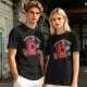 Olive T-Shirt with Retro Cartoon Gas Can 'Aged Like Fine' Print