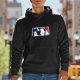 Black Hoodie With Custom Sports Logo Style Graphic Print