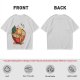 Olive T-Shirt With Cute Ramen Bowl Graphic Print