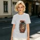 Olive green anime t-shirt with Attack on Titan printed design