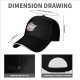 Black baseball cap with muscular Hello Kitty graphic and I Took The Stairs text