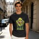 Olive T-Shirt With Playful Green Slime Monster Graphic