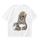 Olive T-Shirt With Cute Totoro And Soot Sprite Anime Print