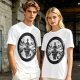 Olive T-shirt with Air Nomad Monk Meditating Ink Art Print