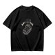 Oversized Olive T-Shirt With 'Call Me Antisocial' Bear Graphic
