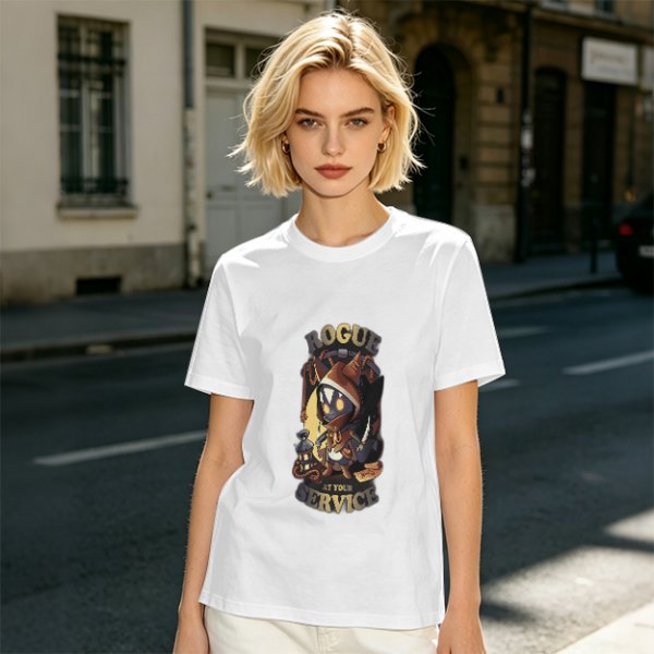Rogue At Your Service Chibi Character Graphic T-Shirt
