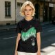 Olive Green Graphic T-Shirt with Wizomania Wizard Print