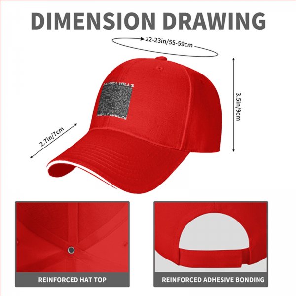 Black baseball cap with Sayama Hills Forest Spirits graphic print