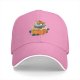 Black Baseball Cap With Cute Pumpkin Creature Graphic
