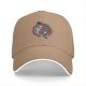 Black Baseball Cap With Yin Yang Koi Fish Red Circle Artwork