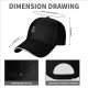 Black Baseball Cap With Cute Grim Reaper Graphic