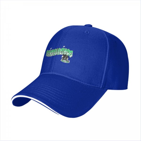 Black Baseball Cap With Green Scandalacious Graphic Print
