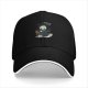 Black Baseball Cap With Cute Grim Reaper Coffee Graphic