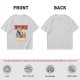 Olive T-Shirt With Cats Eating Ramen Japanese Art Print