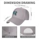 Black Baseball Cap With Blue Mythical Beast Graphic Print