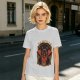Olive T-Shirt with Vampurr Black Cat Vampire Graphic