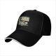 Black baseball cap with retro computer 'just another kind of day' print