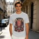 Olive Graphic T-Shirt Praise The Slice Pizza Demon Ritual Design