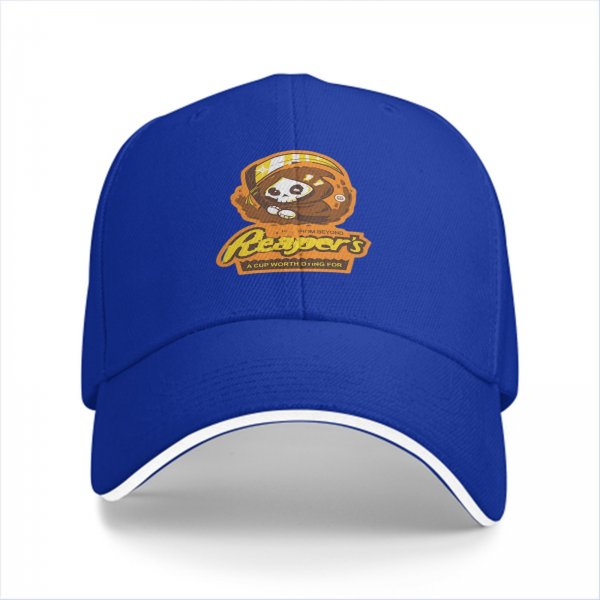 Black baseball cap with cute Reaper's graphic and slogan