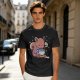 Olive T-Shirt With Cute Squirrel Holding Hot Drink Winter Art