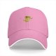 Black Baseball Cap With Cute Dinosaur Holding Coffee Mug Design