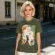 Anime Themed Graphic T-Shirt With Whimsical Character Artwork