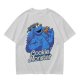 Olive Green Cookie Monster T-Shirt with Cookie Graphic