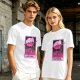 Olive T-Shirt With Tarot Card Style Goose Print HJÖNK